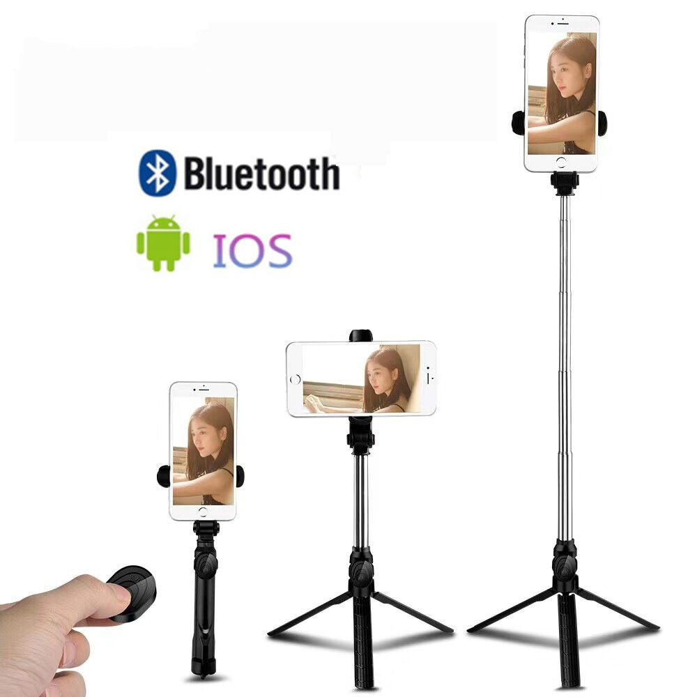 Draadloze Bluetooth Selfie Stick Voor Iphone/Android Mobiele Telefoon Selfie Stick Opvouwbare Handheld Monopod Sluiter Uitschuifbare Statief