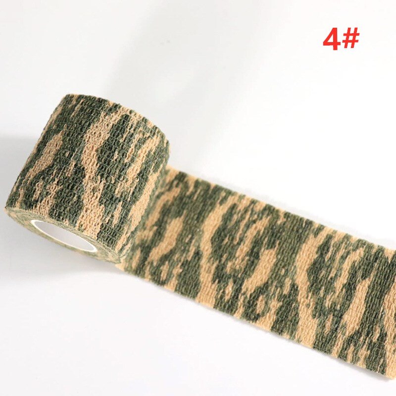 4.5m metsästys naamio elastoplast naamiointi elastinen kääreteippi itseliimautuva urheilusuoja nilkka polvi sormi käsivarsi side  wk09: 4
