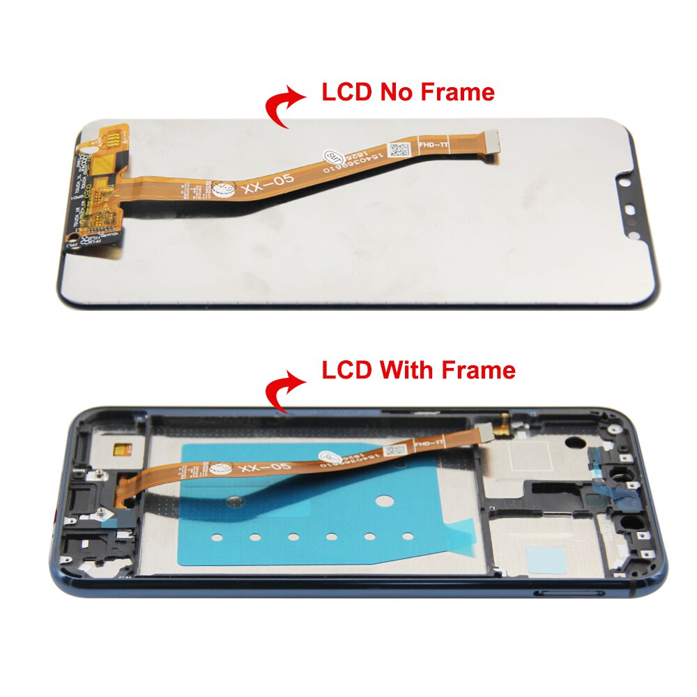 Tela lcd original, 6.3 &quot;, para huawei mate 20 lite, touch screen, digitalizador, montagem, para mate 20 lite, sne, al00, lx1, lx2, lx3