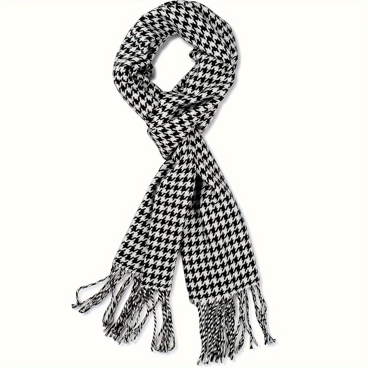 Bufanda a cuadros de Cachemira de imitación Unisex para mujer, chal suave y sólido para invierno, nueva envoltura, Bandana, Pashmina, borla, pañuelo grueso y cálido