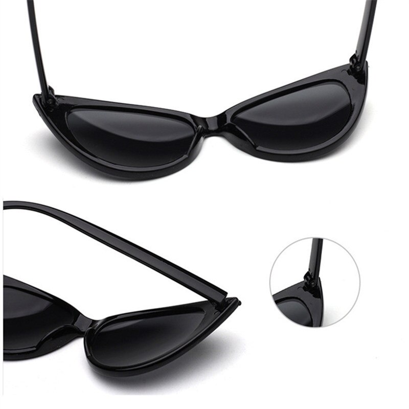 Gafas de sol YOOSKE de ojo de gato, gafas de sol Retro de tamaño pequeño, gafas de sol estilo ojos de gato, cristales transparentes, montura de gafas Vintage para mujer