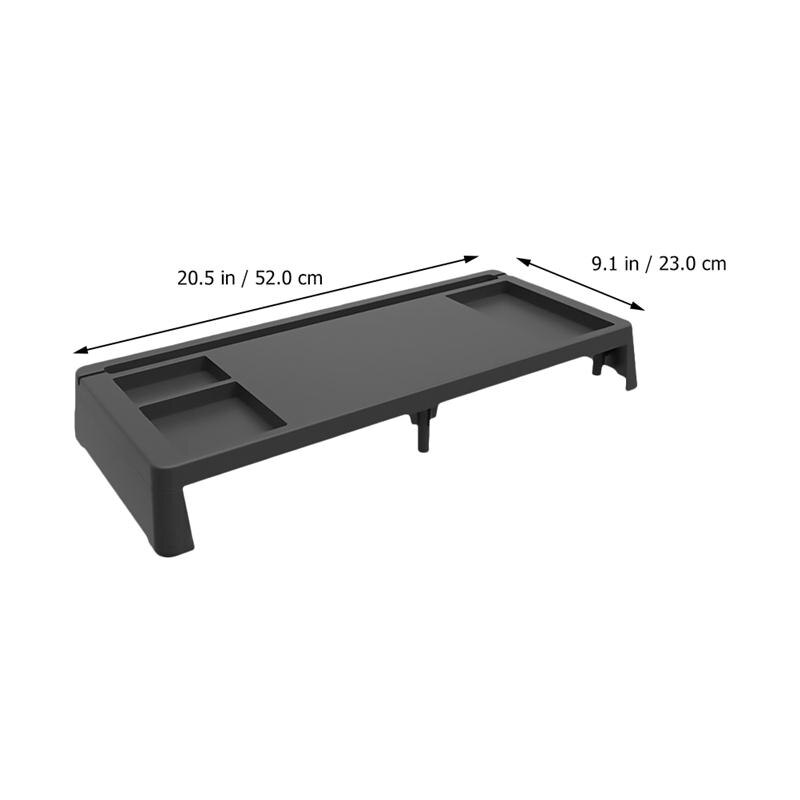 Monitor Stand Riser with USB Support Data Transfer and Charging Steel Desk Organizer for Laptop Computer