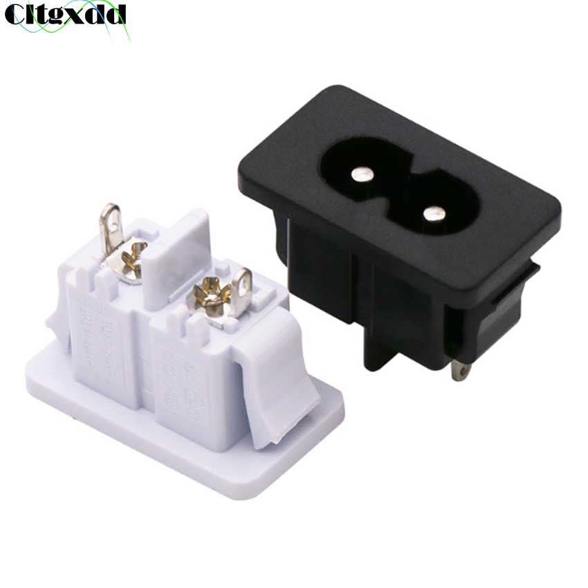 Cltgxdd 1Pcs Ac 250V 2.5A IEC320 C8 Mannelijke 2 P... – Grandado