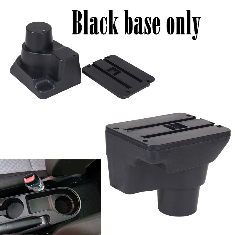 Dla Kia Rio 4 podłokietnik ze schowkiem Kia Rio 4 x-linia 2017 2018 2019 2020 podłokietnik samochdoowy podłokietnik ze schowkiem akcesoria robić pudełek wnętrze schowek części robić modernizacji: czarny base tylko