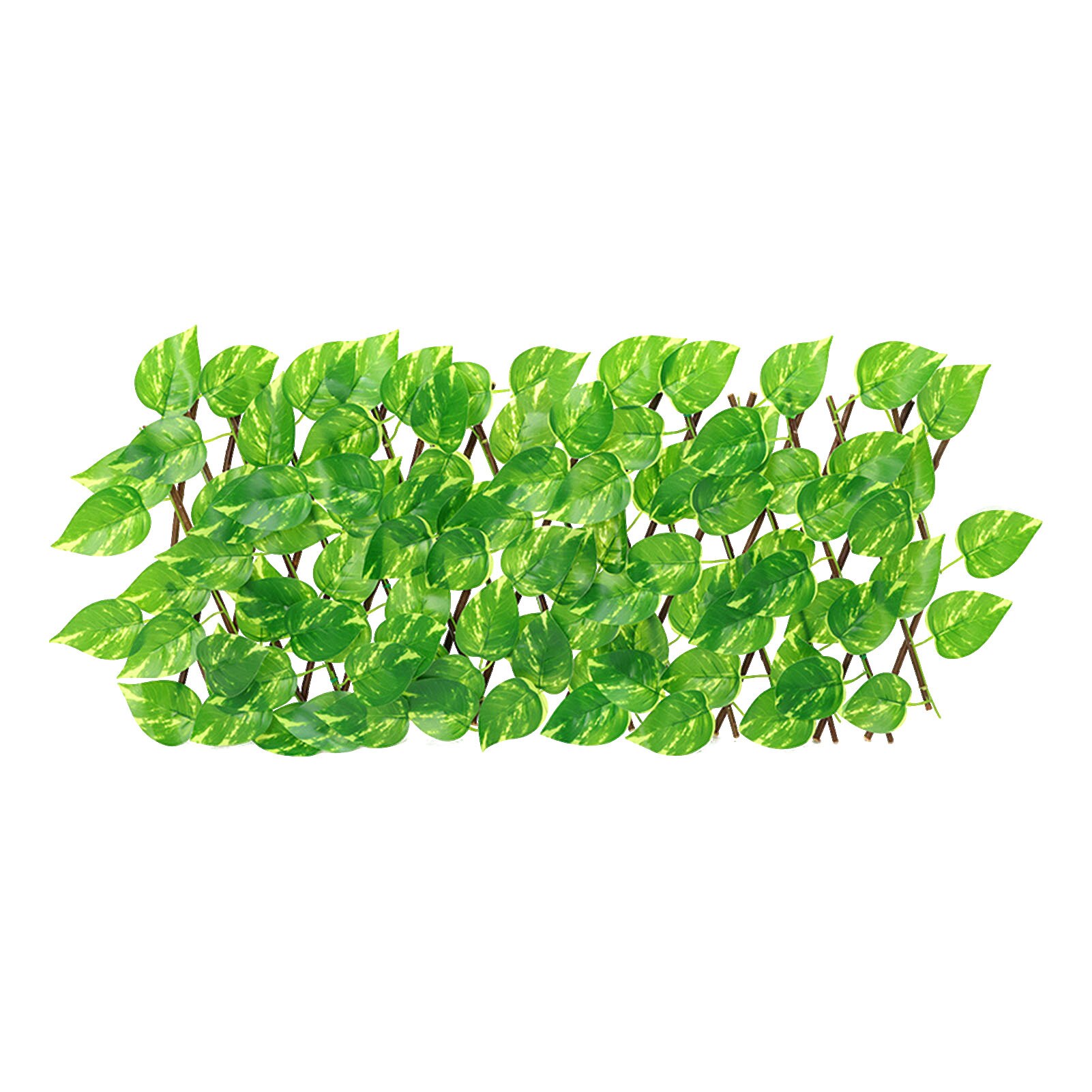 Retractable Artificial Wooden Fence Privacy Fence Garden Hedge Faux Privacy Fence Wood Vines Climbing Frame Garden Plant Decor: A