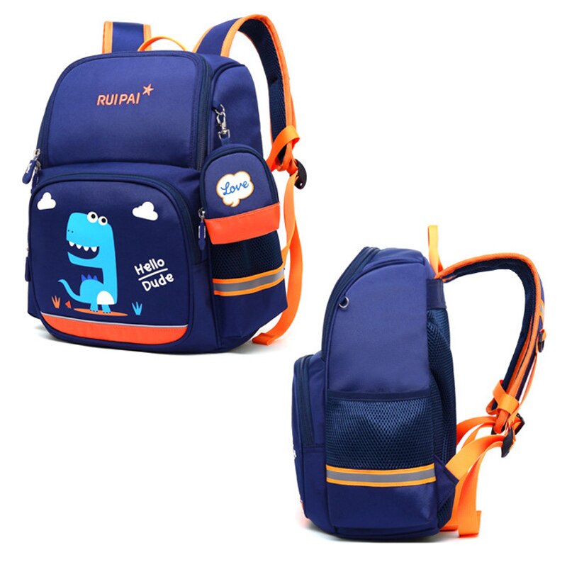 Cartoon Dinosaur School Backpacks Large Capacity School Bags for Boys Girl Primary School Student Book Bag Kids Mochila Infantil
