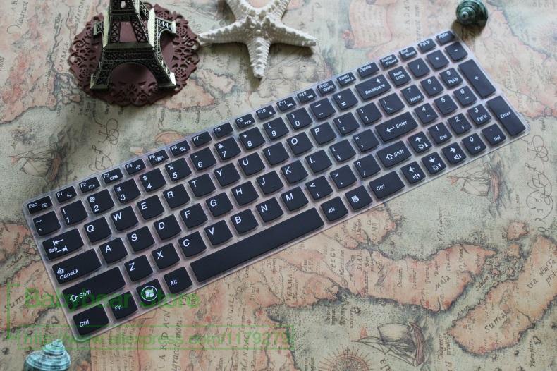 Silikon 15,6 Zoll Tastatur Schutz Abdeckung Haut Für Lenovo Ideapad Y580 Y570 Y570D Y500 Y510 Y510P S510P S500 Touch: black