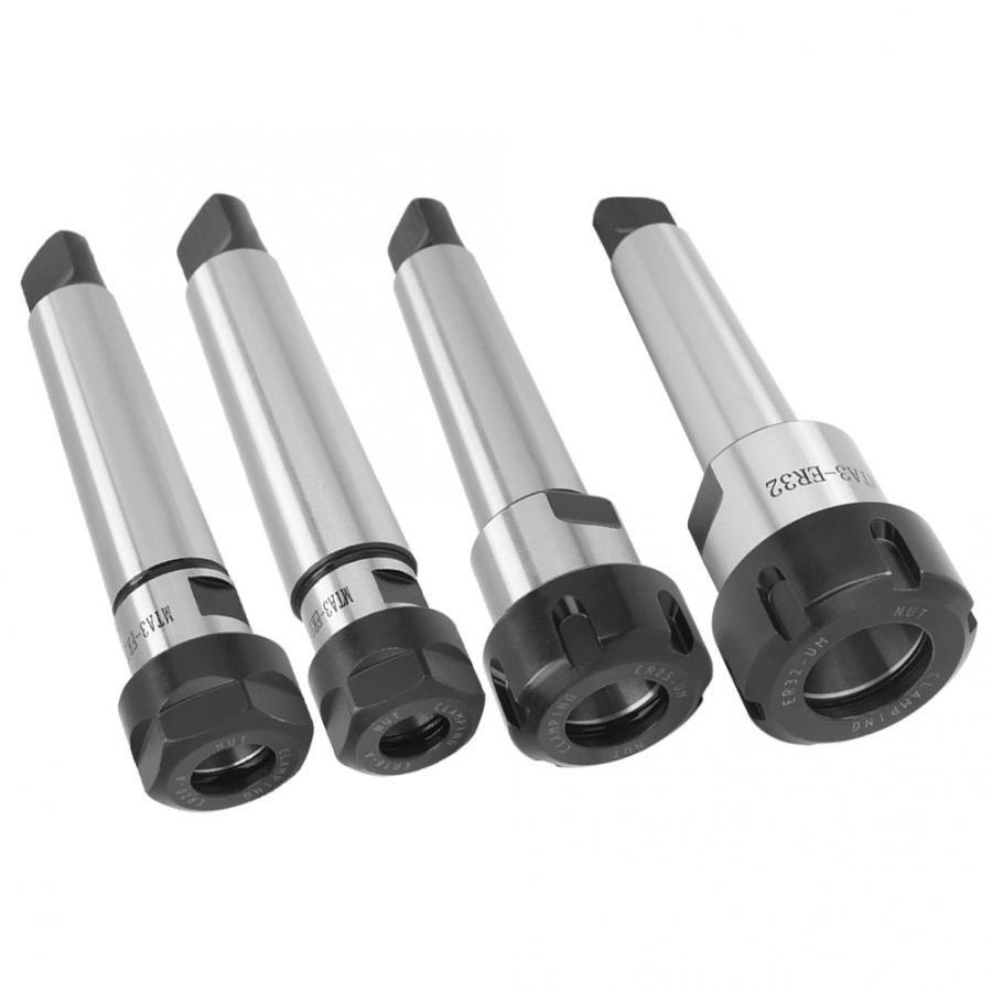 1Pcs MTA3 ER16/ER20/ER25/ER32 Morse Conus Spantang Houder M12 Schacht Carbon Staal Cnc frezen Draaibank Tool Chuck Verlengstuk