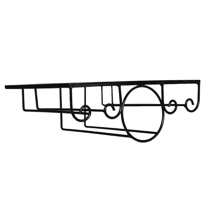 1pc vinhylle kopp glassholder vise bar hylle veggmontert flaske champagne glass henger holder bar arrangør til kjøkken