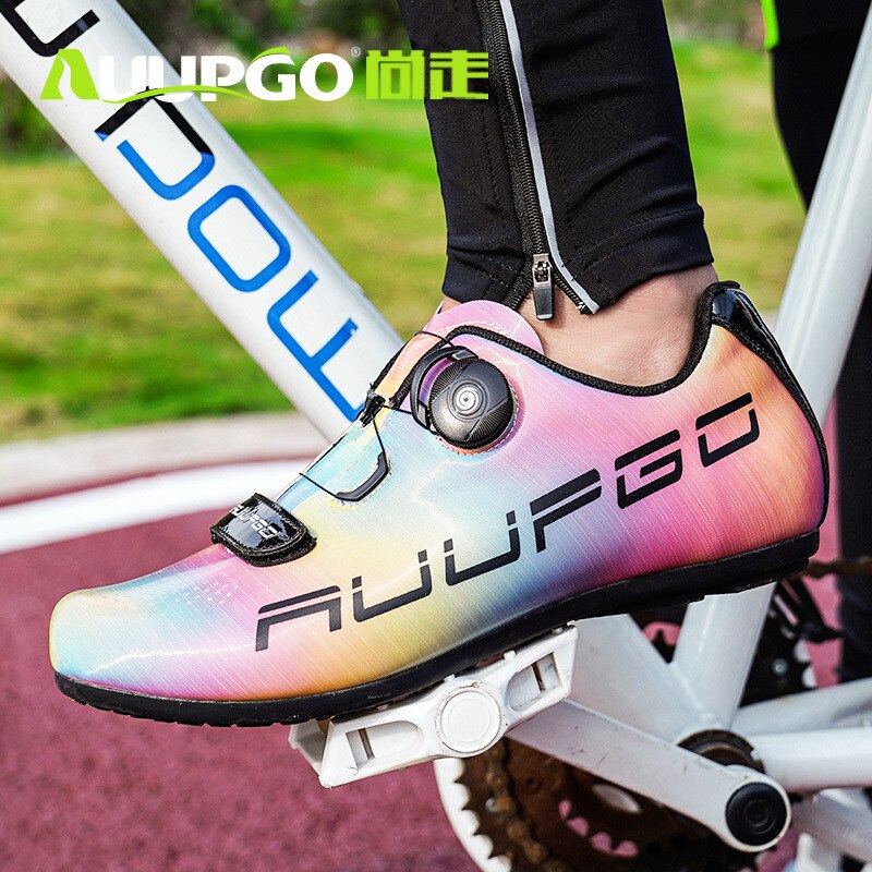 Originale auupgo landevejscykelsko størrelse 36-45 mountainbikesko herre landevejscykelsko ultralette cykelsneakers