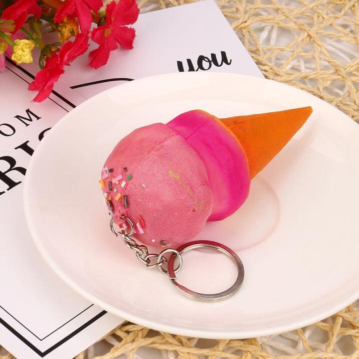 5pcs Set Simulation Bread Toys Key Squeeze Toys Slow Rising Medium Mini Soft Slow Rising Squeeze Toys Phone Charm Key Bun Toys