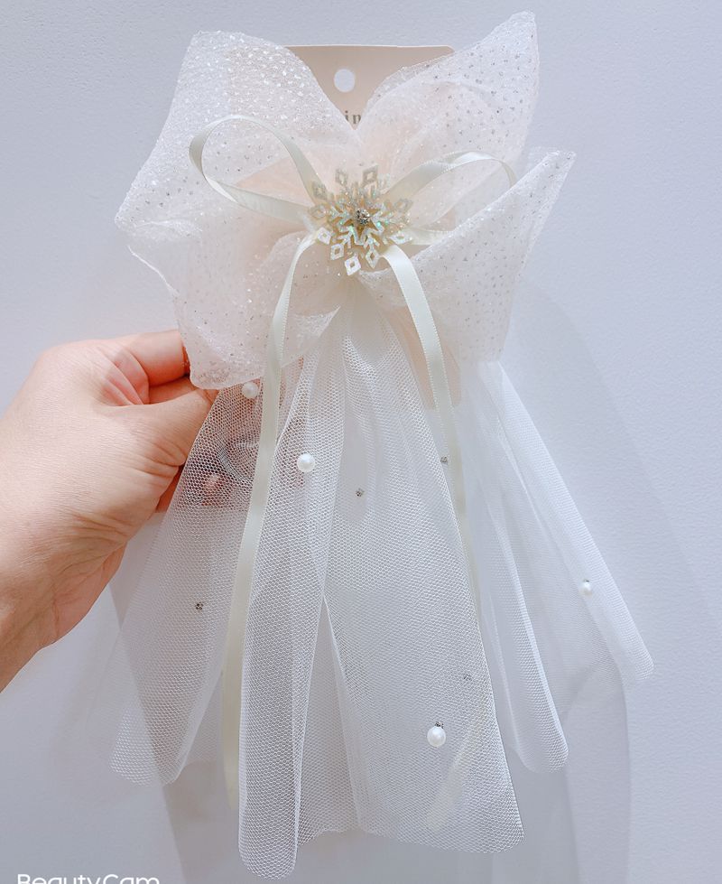Kinderen Haaraccessoires Grote Haarspeld Ice Sneeuw Garen Bruiloft Bloem Meisje Grote Haarspeld