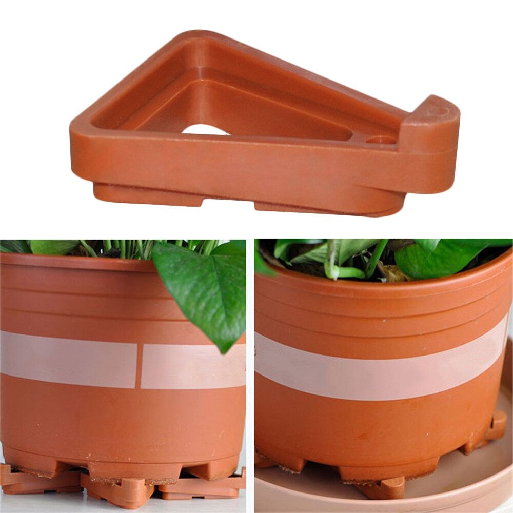 12 Stuks Plant Pot Voeten Stand Tuin Bloempotten Driehoek Onzichtbare Low Profile Bloempot Voeten Tuin Plant Pot Voeten riser Outdoor
