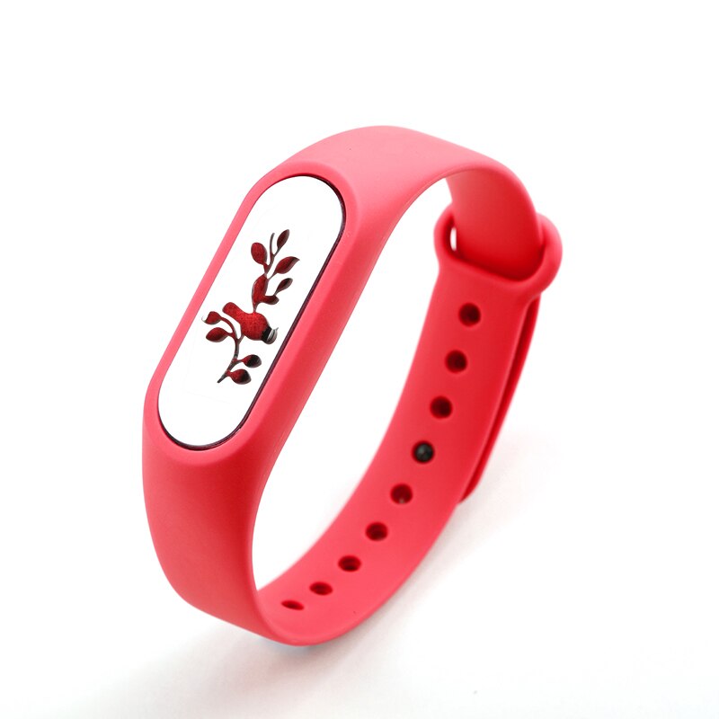 Ubelieve Bambini In Acciaio Inox Regolabile Olio Essenziale Del Braccialetto Dei Bambini del Silicone Degli Uomini Donne Diffusore Locket Braccialetti di Silicone: Red 010