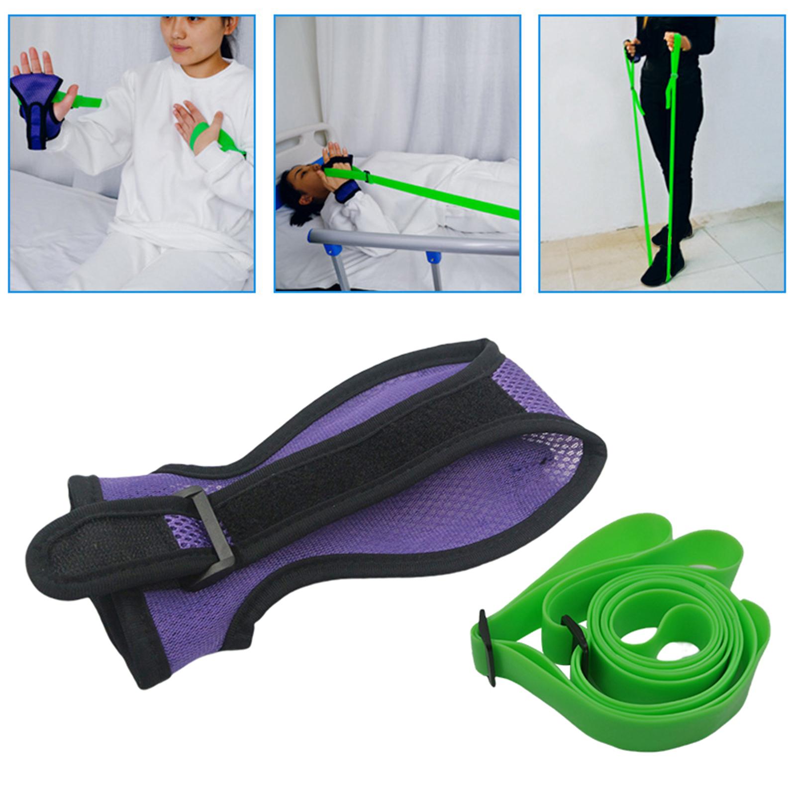 Arm Tension Training Belt Arm Resistance Band Portable Durable Fitness Belt for Stroke Hemiplegia Training Exercise with Golve