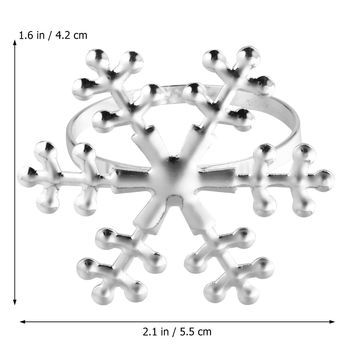 6 Pcs Chrismas Napkin Ring Table Setting Table Setting Napkin Holder Dinner Decor for Home Banquet Party Hotel Decoration