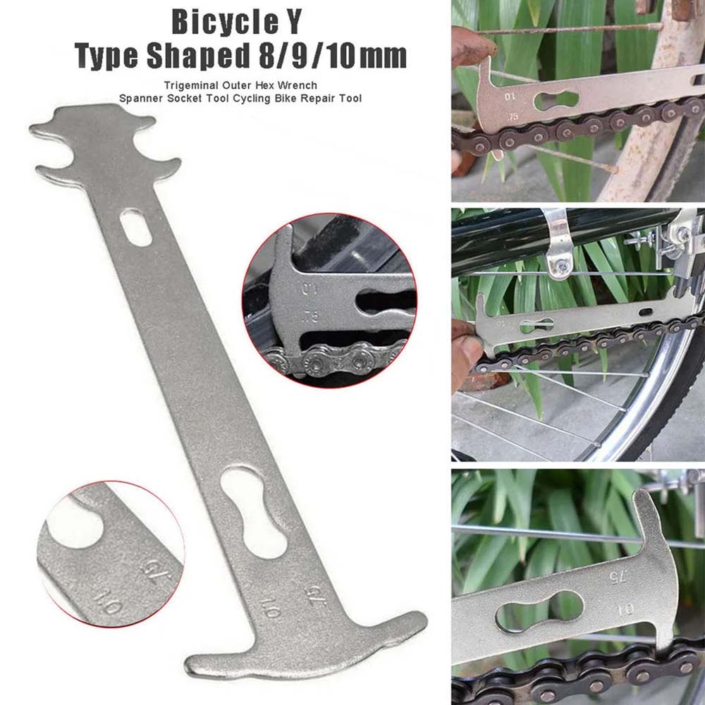 Bicycle Chain Measuring Caliper, Bicycle Chain Wear Check Indicator Repair Tool, Mountain Bike Chain Wear Tool "