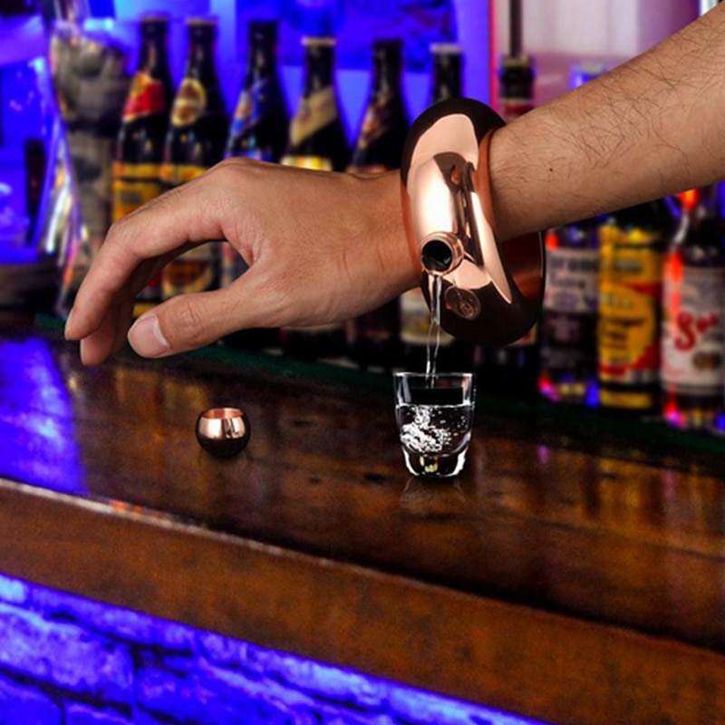 Portable hanche fiole entonnoir Bracelet cruche 3.5oz vin mélangé bouteille alcool Bracelet en acier inoxydable Camping Flagons Drinkware approvisionnement