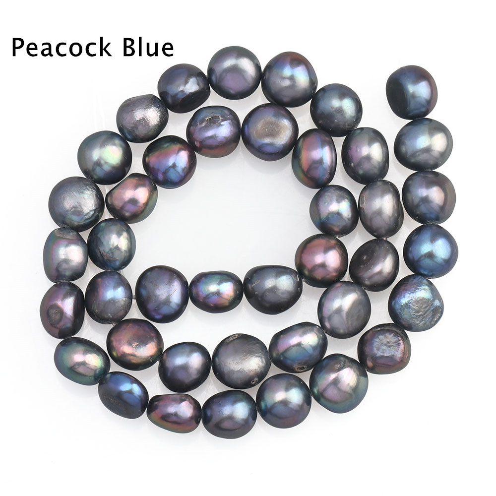 Perla barocca di perle coltivate d'acqua dolce genuina naturale di alta qualità per gioielli collana braccialetto tariffa forniture da 3mm a 10mm: 12 mm / nero