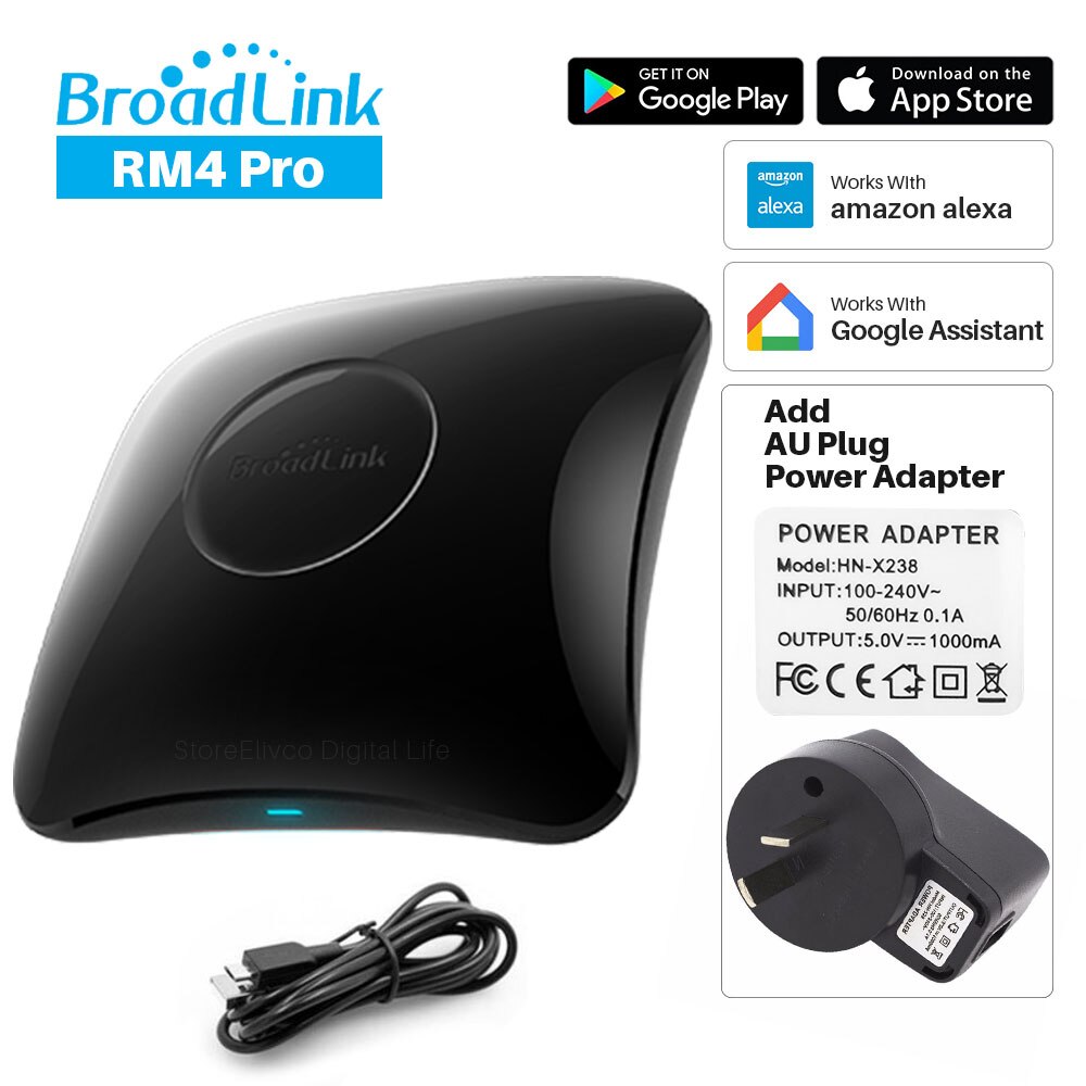 Broadlink  rm4 pro  rm4c mini universel intelligent fjernbetjening smart home automation kompatibel alexa google home: Valgmulighed 5