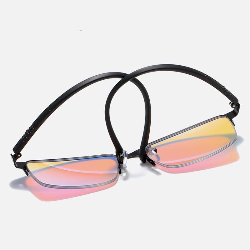 Rood-groen Kleurenblindheid Correctie Bril Unisex Mode Ultralight High Definition Brillen Metalen Frame Hars Lenzen