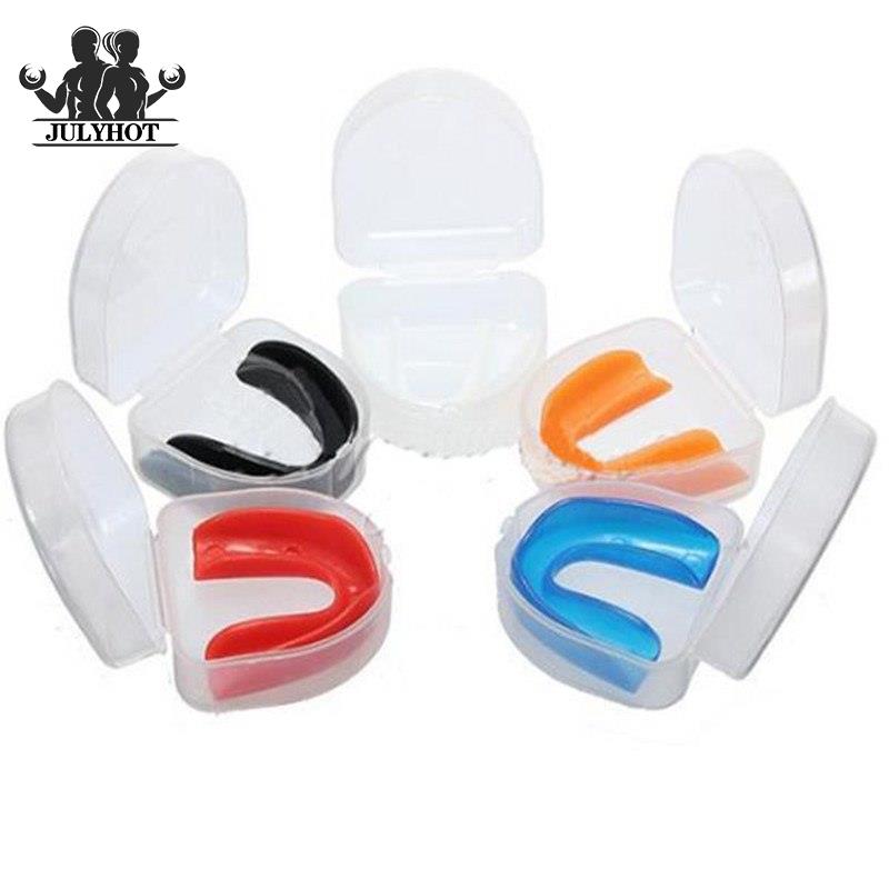 1Set Sport Mouth Guard Teeth Protector Kids Adults Mouthguard Basketball Rugby Boxing Karate Tooth Brace Protection Color Random