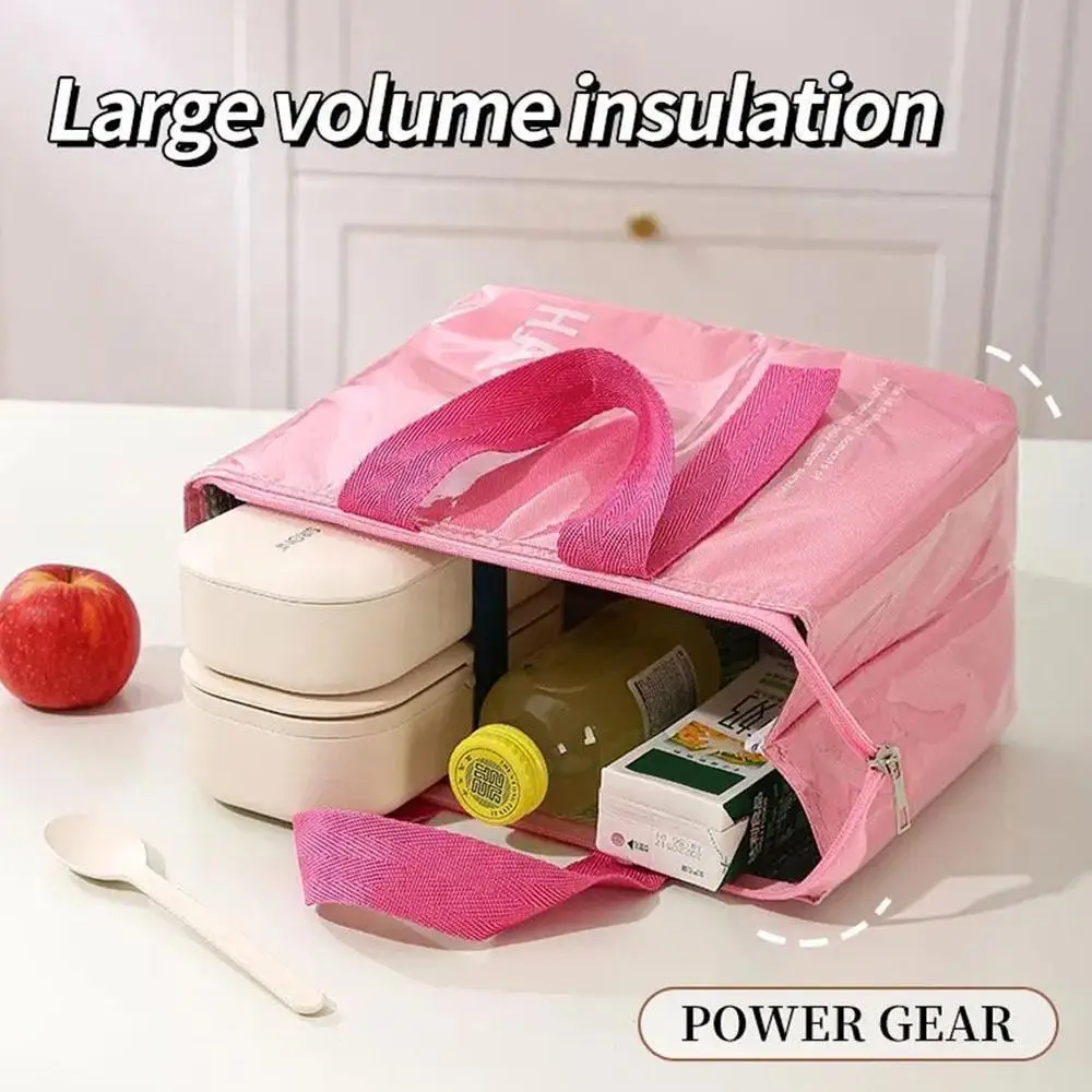 Insulated Lunch Box Bag Student Work Office Picnic Thermal Bento Box Bag Outdoor Travel Preservation Handheld Picnic Package