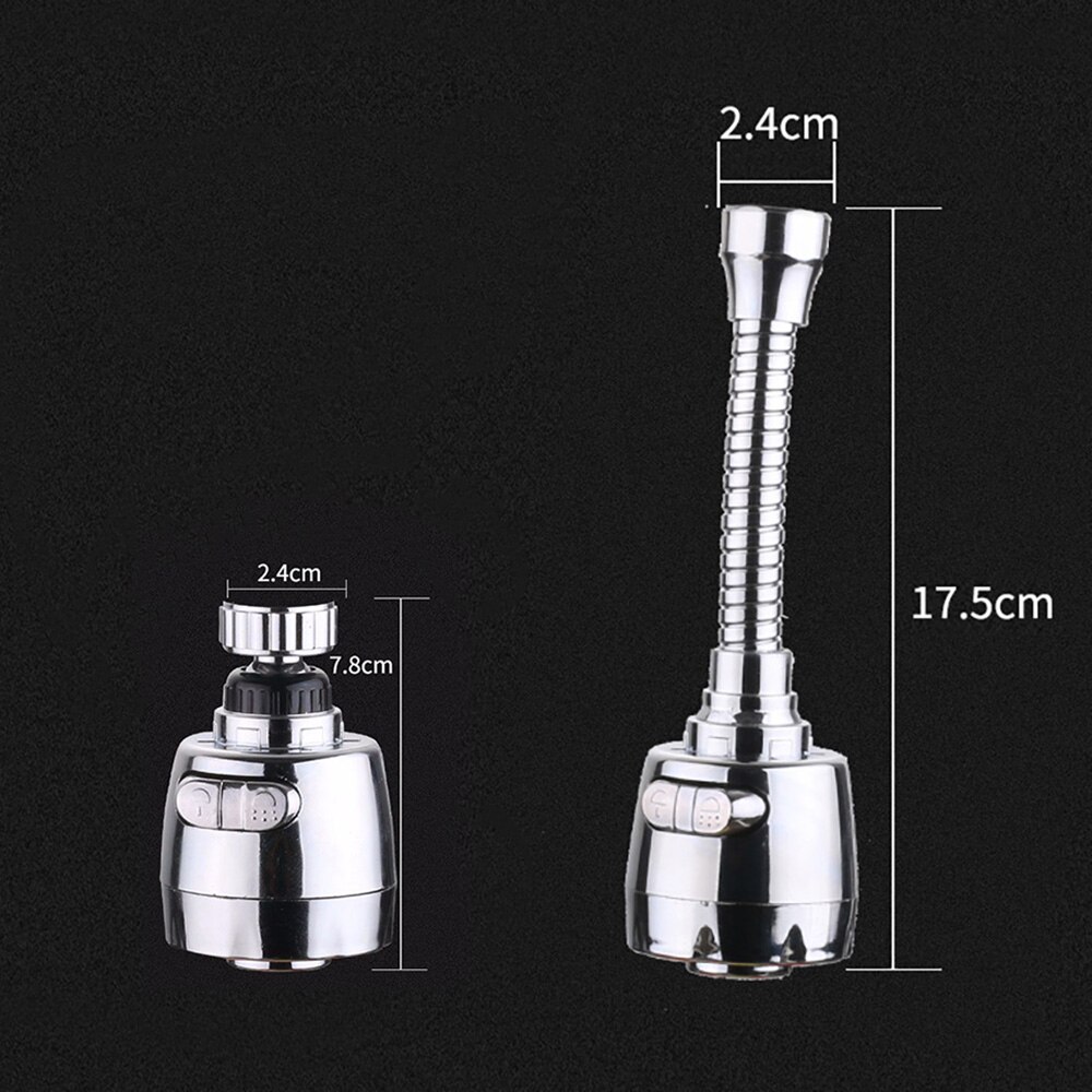 360 Graden Draaibare Aanrecht Kraan Beluchter Dual Mode Water Saving Tap Beluchter Kraan Nozzle Voor Keuken, Badkamer Kraan
