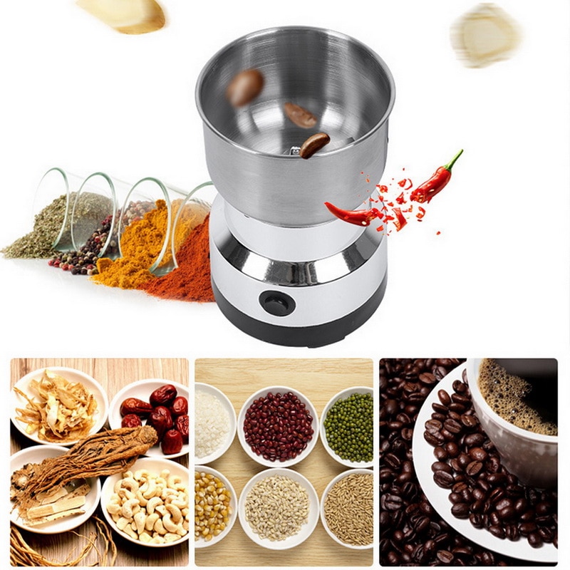 Molinillo Eléctrico de granos de café con enchufe UE/UK/US/AU, molinillo de granos de cereales para cocina, nueces, especias, molienda, máquina de café doméstica