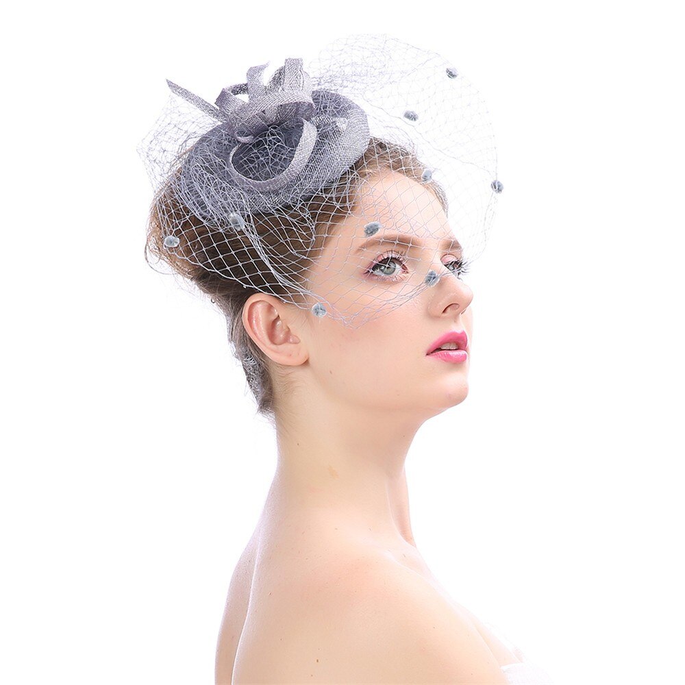 Hochzeit Hüte Für Frauen Elegante Braut Zubehör Fascinator Penny Gittergewebe Hütte Bänder Federn Hochzeit Party Hütte