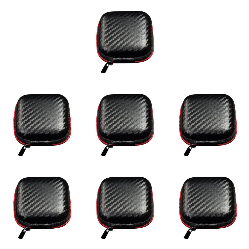 10-1PCS Hard EVA Oortelefoon Oplaadkabel Opbergtas Anti-Druk Anti-val Headset Datakabel houder Tas voor KZ QKZ Headset: Black