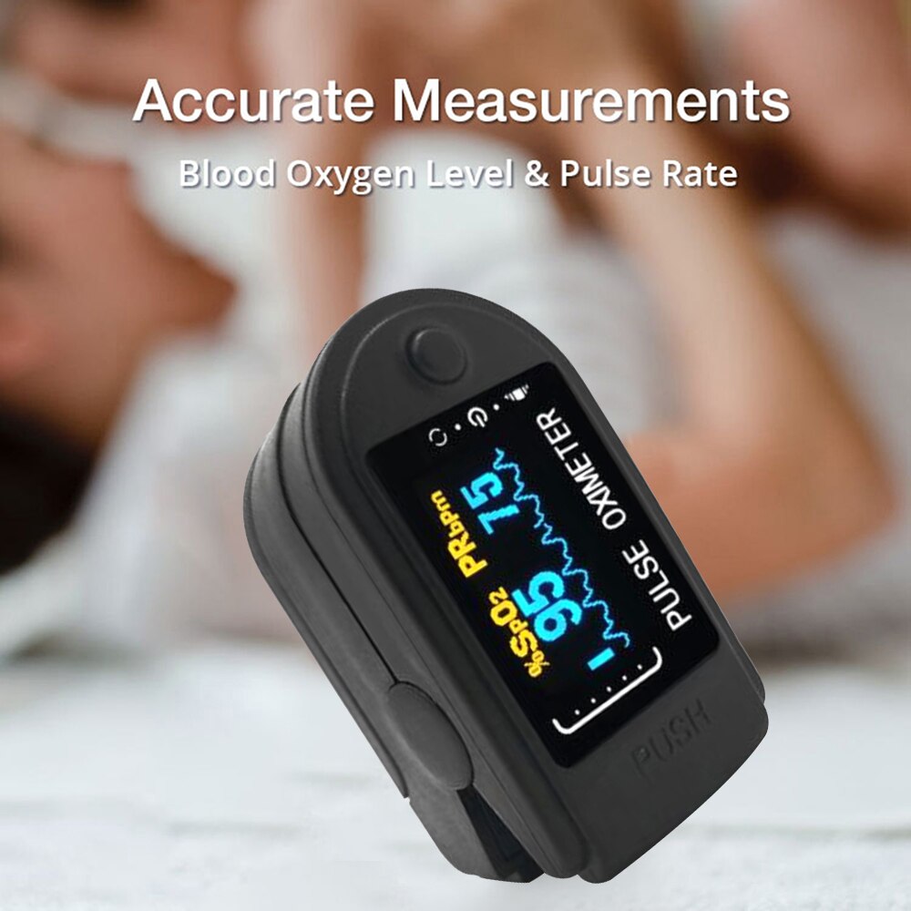 Digital Fingertip Pulse Oximeter Finger LED Display Blood Oxygen Sensor Saturation SpO2 Heart Rate Monitor Meter Pulsioximetro