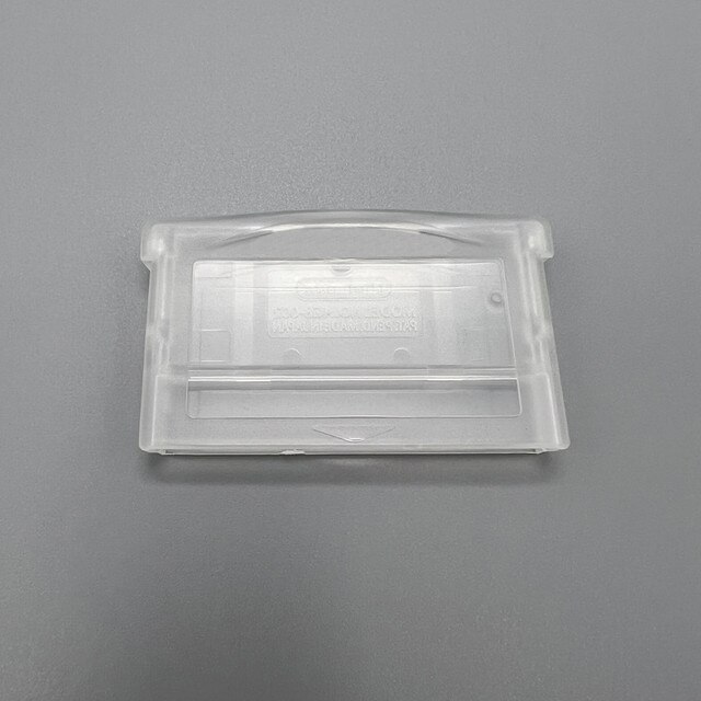 Plastic shell for GBA game card cartridge shell cover replacement part: Clear