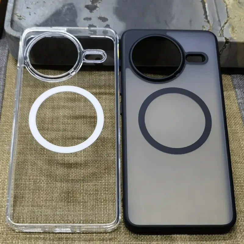 hoesje voor Xiaomi Redmi POCO F7 Pro F7 Ultra Magsafe Helder Hard Magnetisch Draadloos opladen Transparante schaal Schokbestendige bumper