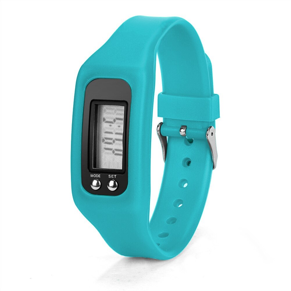 Silicone Pedometer Watch Environmental Protection Walking Distance Counter LCD Sports Bracelet