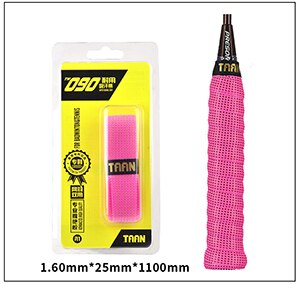 2 stk taan  tw090 overgreb badminton tennis greb svedabsorberende svedbånd wraps haner ketsjer tilbehør: Lyserød