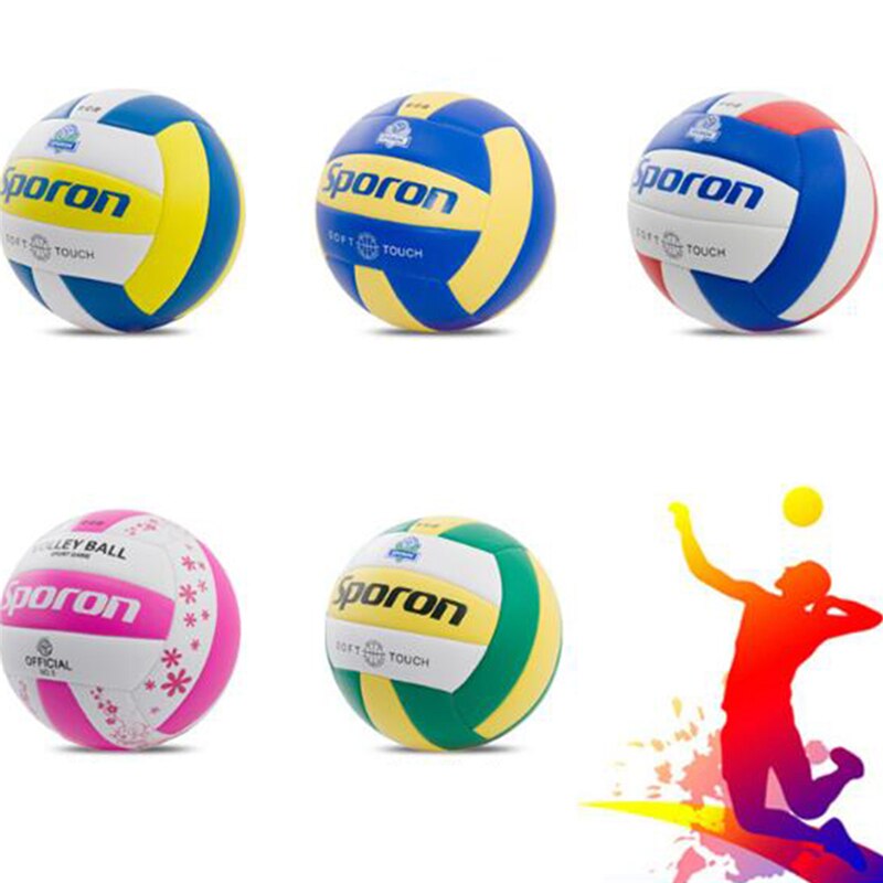 Bola de voleibol suave de PVC de una pieza, Balón de competición de entrenamiento , balonmano de playa estándar internacional, interior y exterior