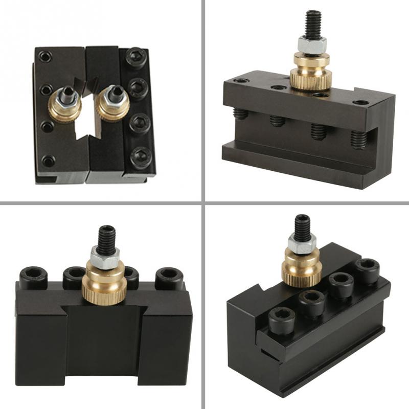 4pcs/Lot Tool Post Mini Lathe Quick Change Tool Post Boring Blade Turning Facing lathe cnc tool torno mecanico