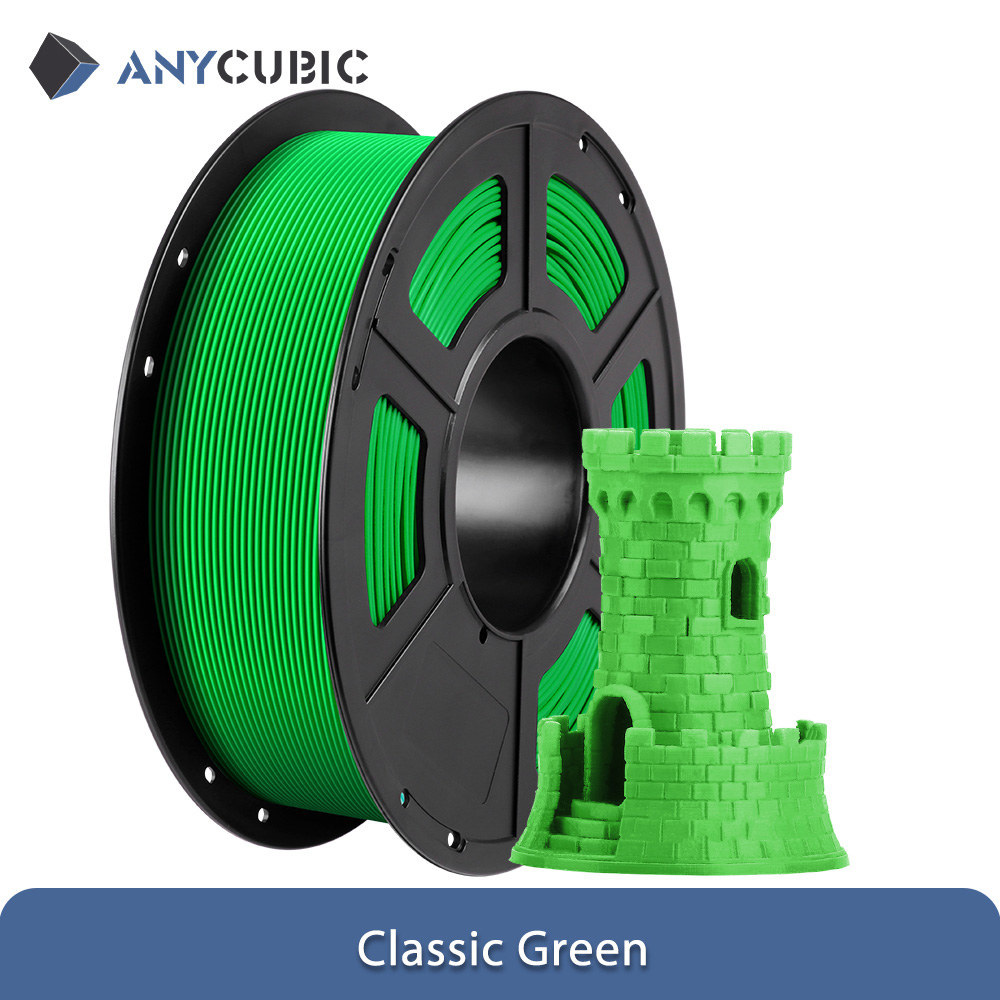 ANYCUBIC 3D Printer Multicolor Filament PLA 1.75mm 1kg/Roll Plastic Rubber Consumables Material For FDM 3D Printer Kobra 2 Pro: Pink