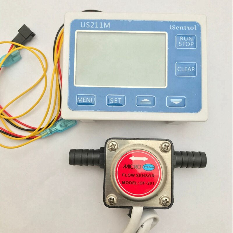 Flowmåler brændstofmåler flowmåler mod flowindikator sensor benzin gear flow sensor med lcd flowmåler