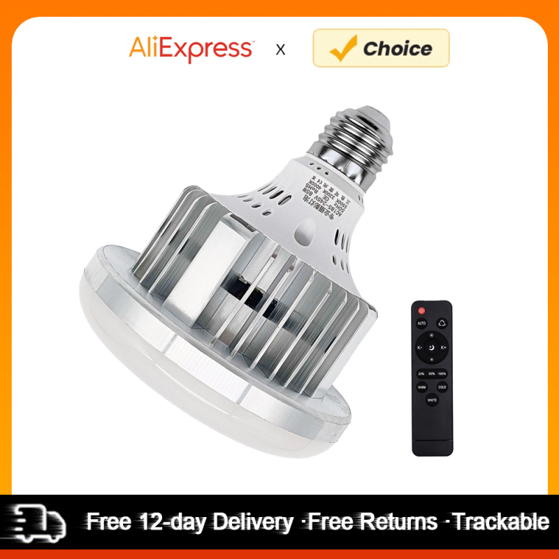 Bombilla LED de 85W, bombilla de 3200K-5500K, ahorro de energía, brillo ajustable, montaje E27 con Control remoto para estudio de fotografía