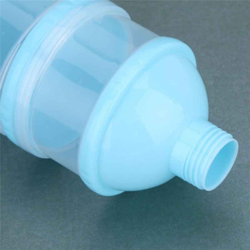 Bærbar baby mælkepulver formel dispenser mad beholder opbevaring bønne boks til baby børn småbørn tre gitter mad opbevaring boks