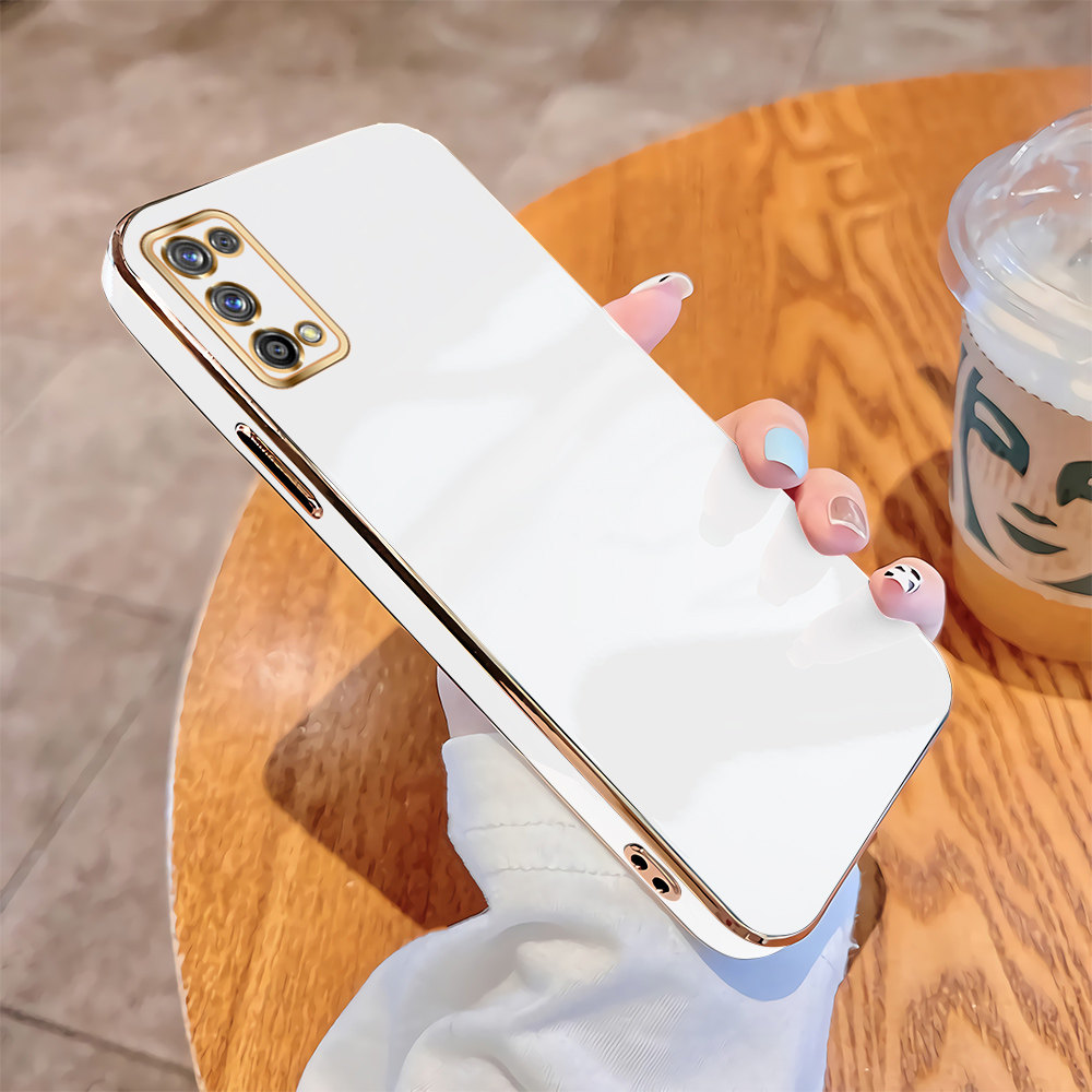 For Realme 7 Pro Realme 7 4G 5G 7i C17 Soft Original Cases Luxury Plating Soft TPU Cover Shockproof Case
