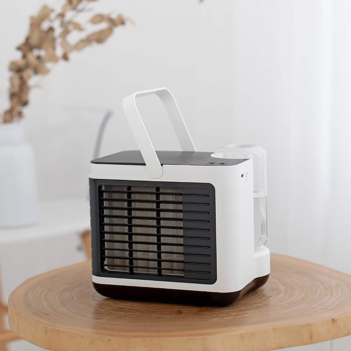 Portable Mini Air Conditioner 3Speed USB Charging Mini Cooler Home Multi-function Air Cooler Humidifier Purifier with Water Tank