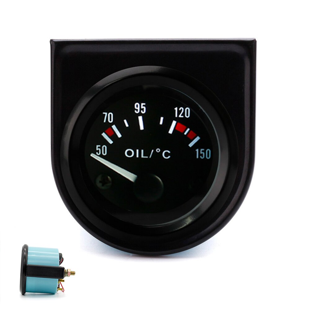 2 " 52mm bil olietempometer 50 ~ 150 celsius temperaturmåler 12v autoinstrument med olietempsensor: Default Title