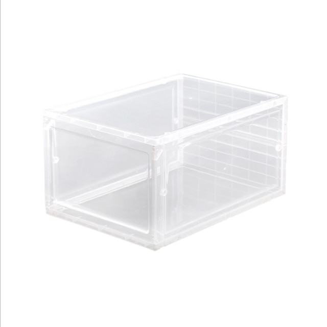Dikke Transparante Schoenendoos Lade Plastic Schoenendoos Schoen Opslag Artefact Kan Worden Gestapeld Flip Opbergdoos: B
