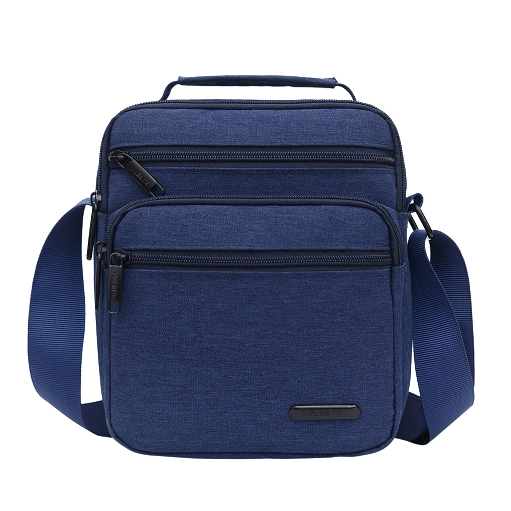 Luxury Men Messenger Bags,Oxford man bags Handbag Men's Travel Bags Small Crossbody Men Shoulder Bags#3: Blue