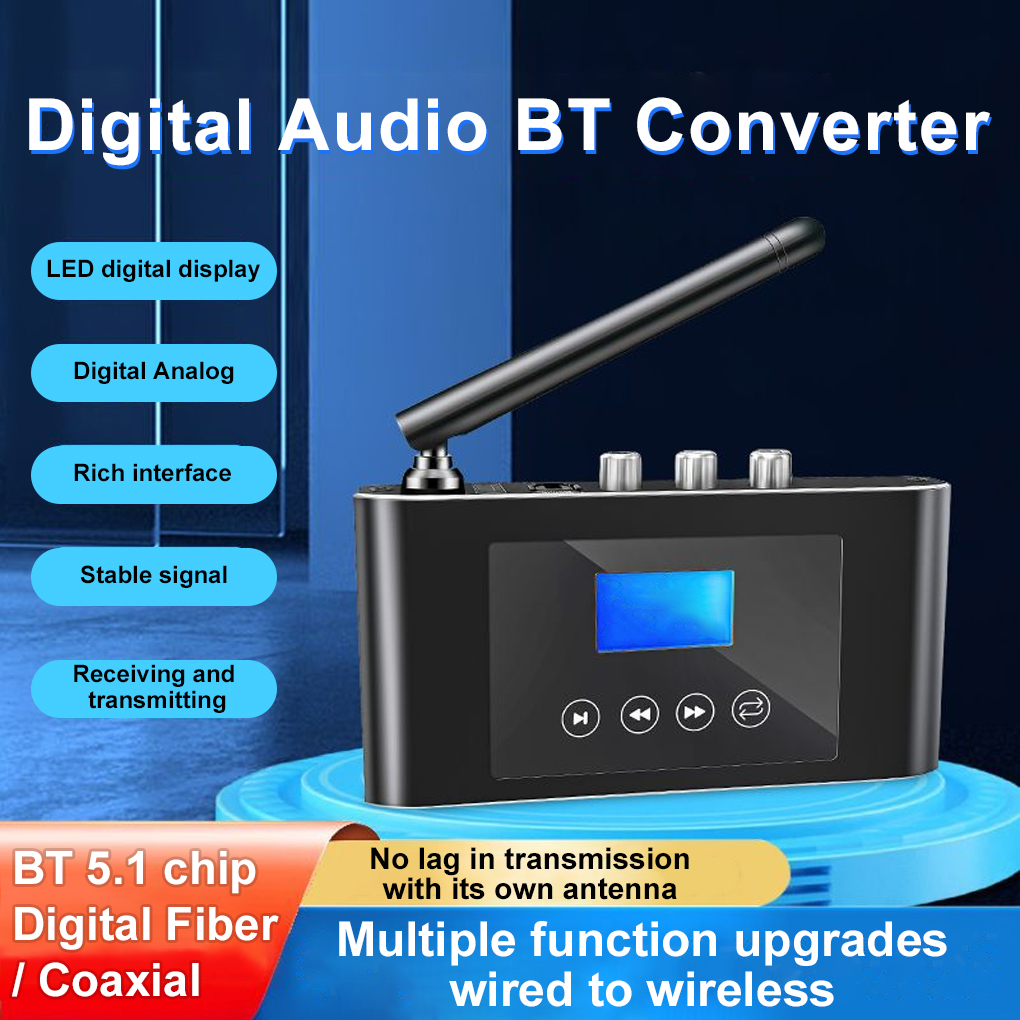 Computer Wireless Transmitter Receiver Digital Bluetooth 5.1 Audio Adapter Soundbar DVD Player Home