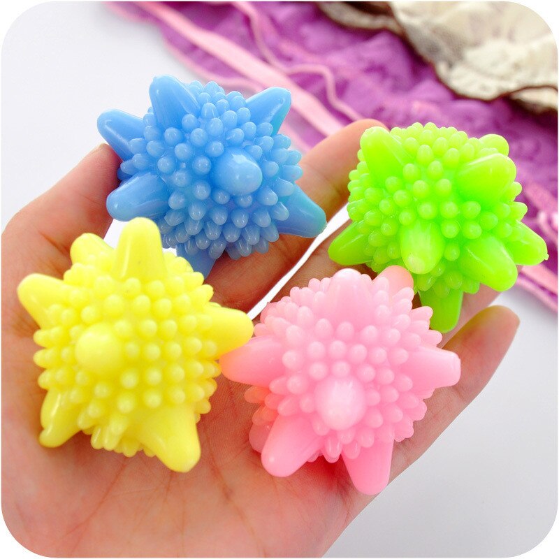 3pcs Anti-winding Reusable Laundry Balls Rubber Big Solid Washing Ball Strong Decontamination Cleaning Balls Clothes Protection