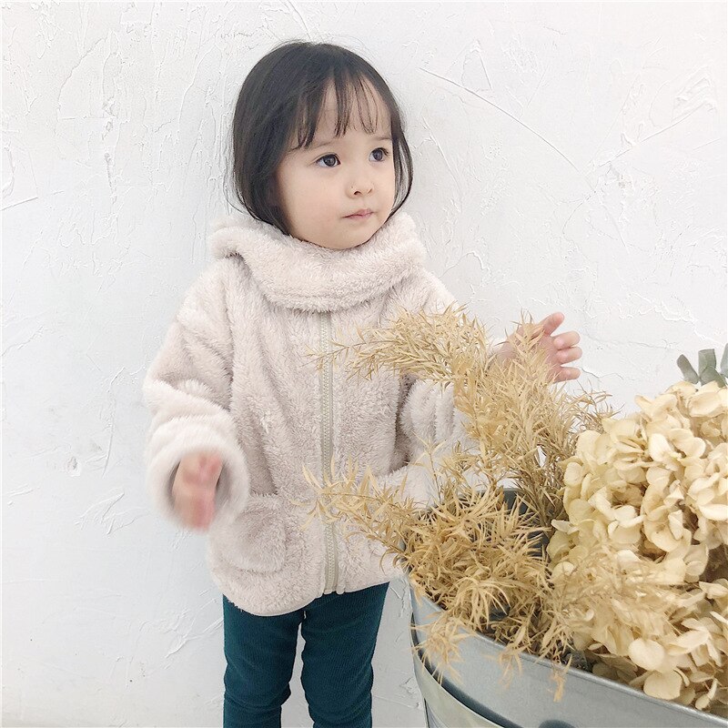 Kinderkleding in koreaanse stijl, kinderjasje, wollen trui + aparte mutsset